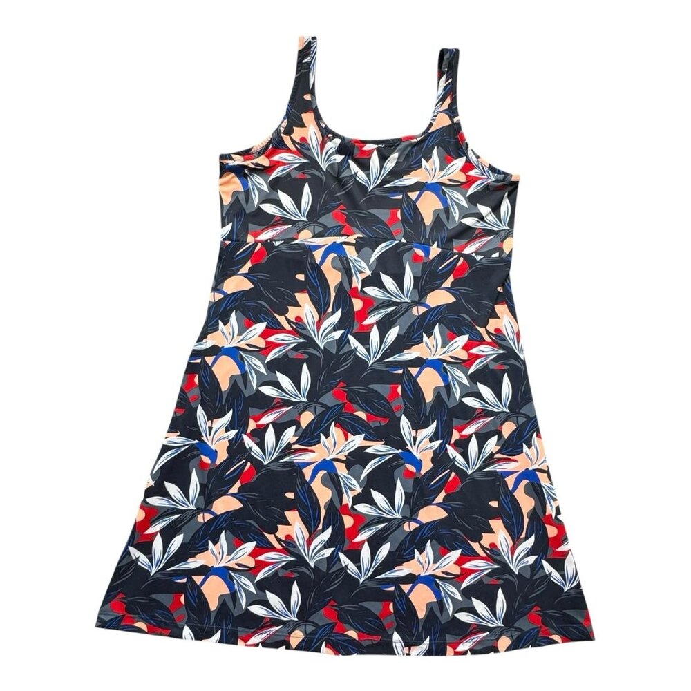 Columbia PFG Tropical Print Sleeveless Dress Women’s Large Activewear Outdoor
